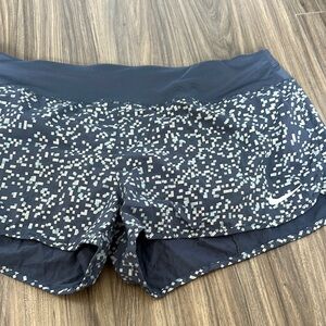 Nike Women's Blue Pixel Athletic Shorts